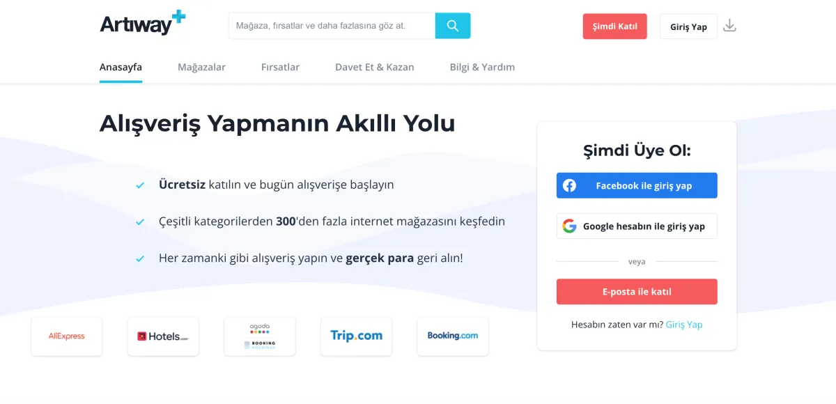 Artiway - Cashback Hizmeti