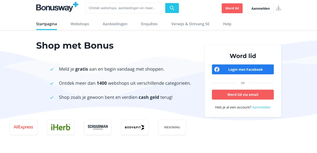 BonusWay - cashback service