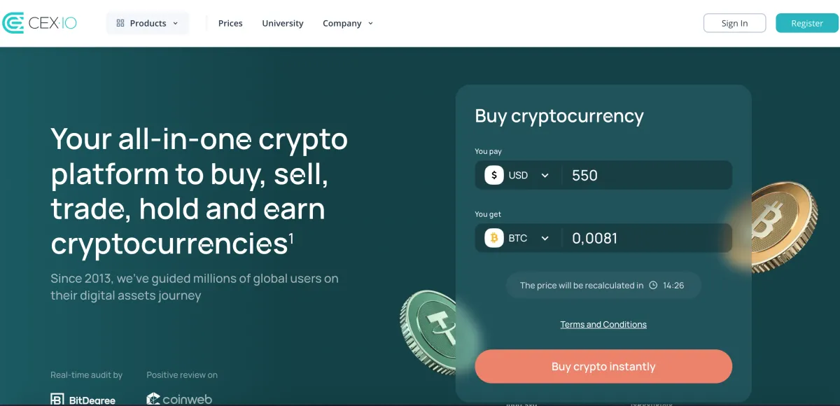 CEX.io - crypto exchange