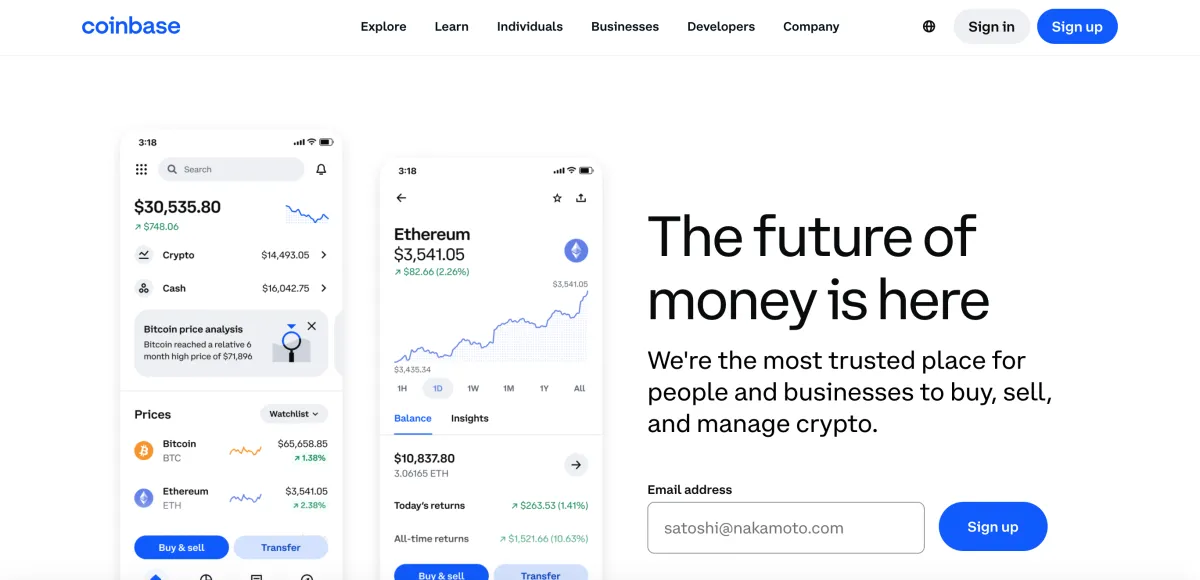 Coinbase – crypto exchange