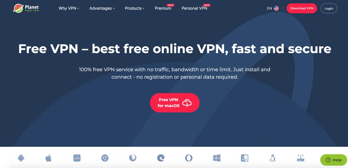 Freevpnplanet - Cheap VPN-service