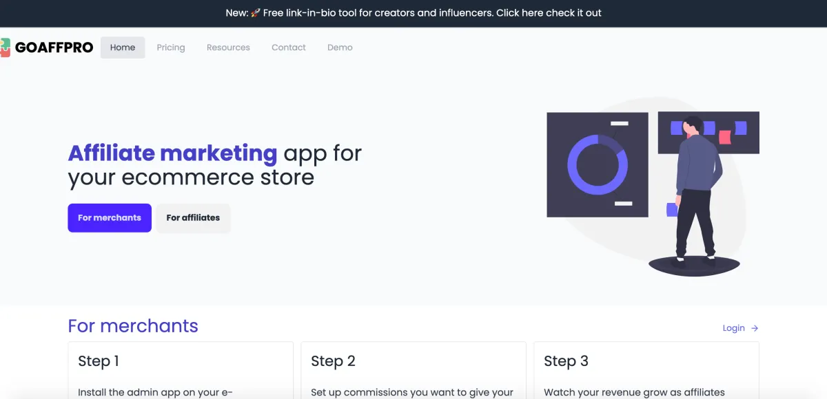 GoAffPro - software de afiliación para comercio electrónico