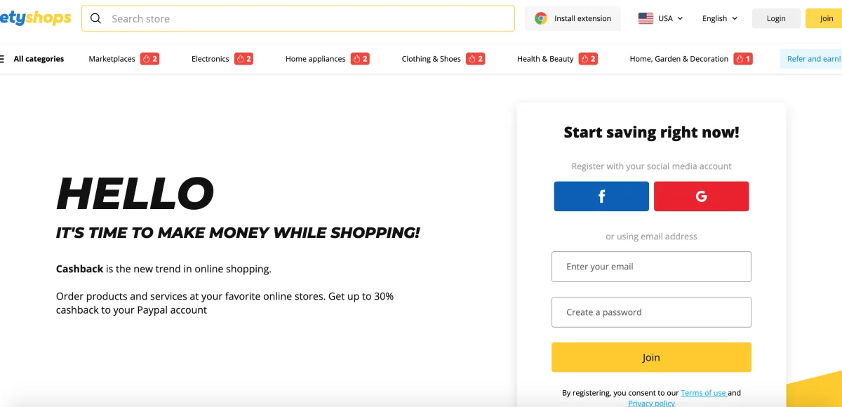 LetyShops - cashback service