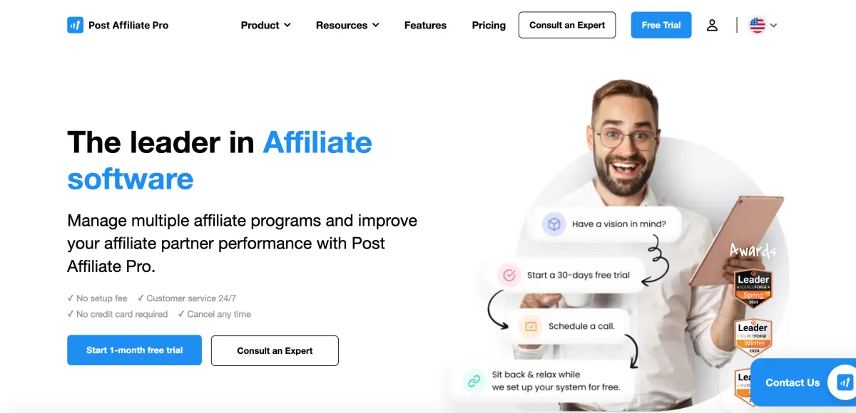 PostAffiliatePro - affiliate software