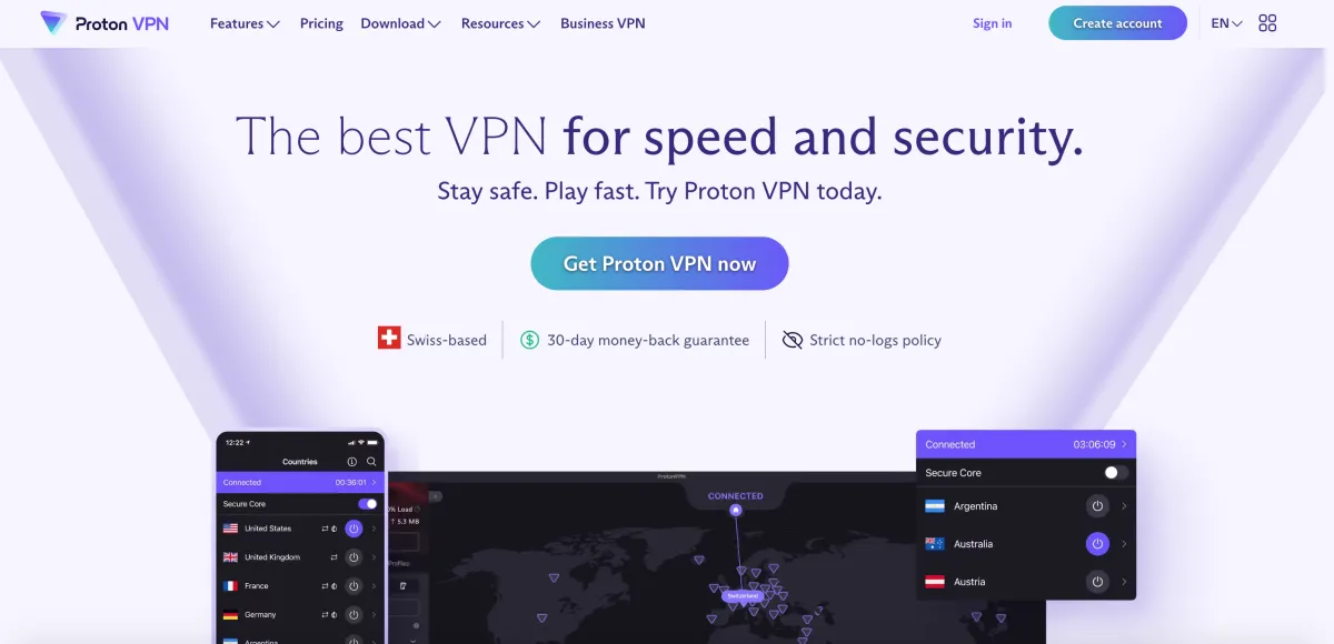 Proton VPN – Reliable VPN-service