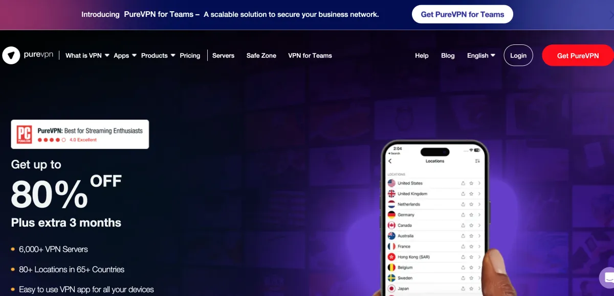 PureVPN – VPN-service