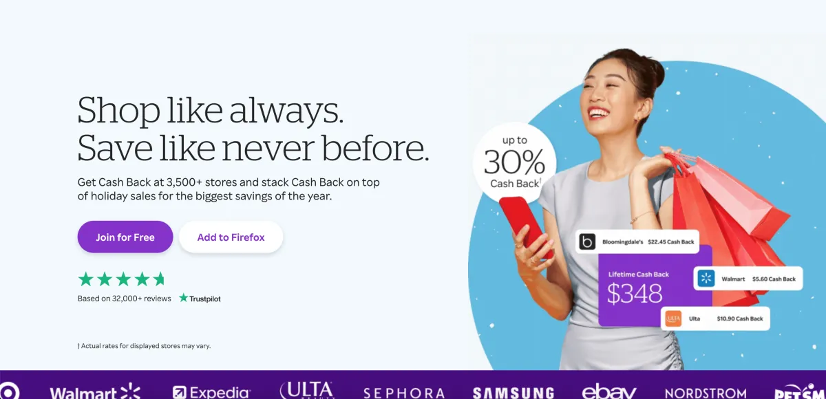 Rakuten - cashback service