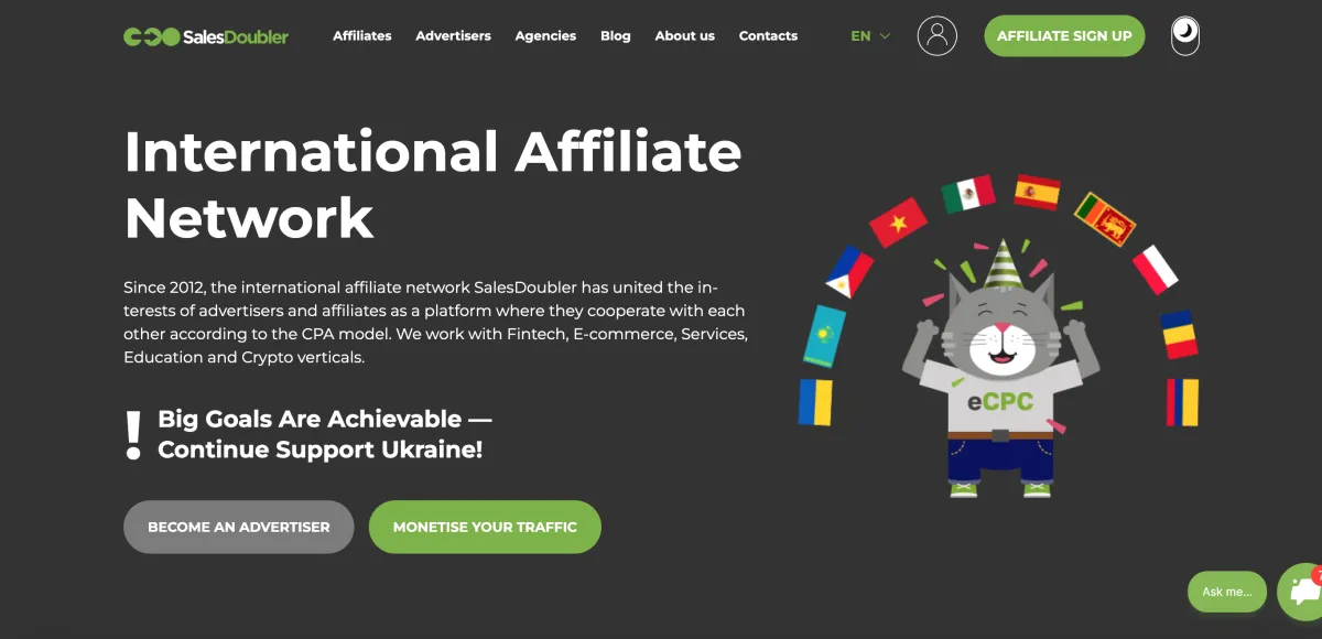 SalesDoubler - CPA мережа