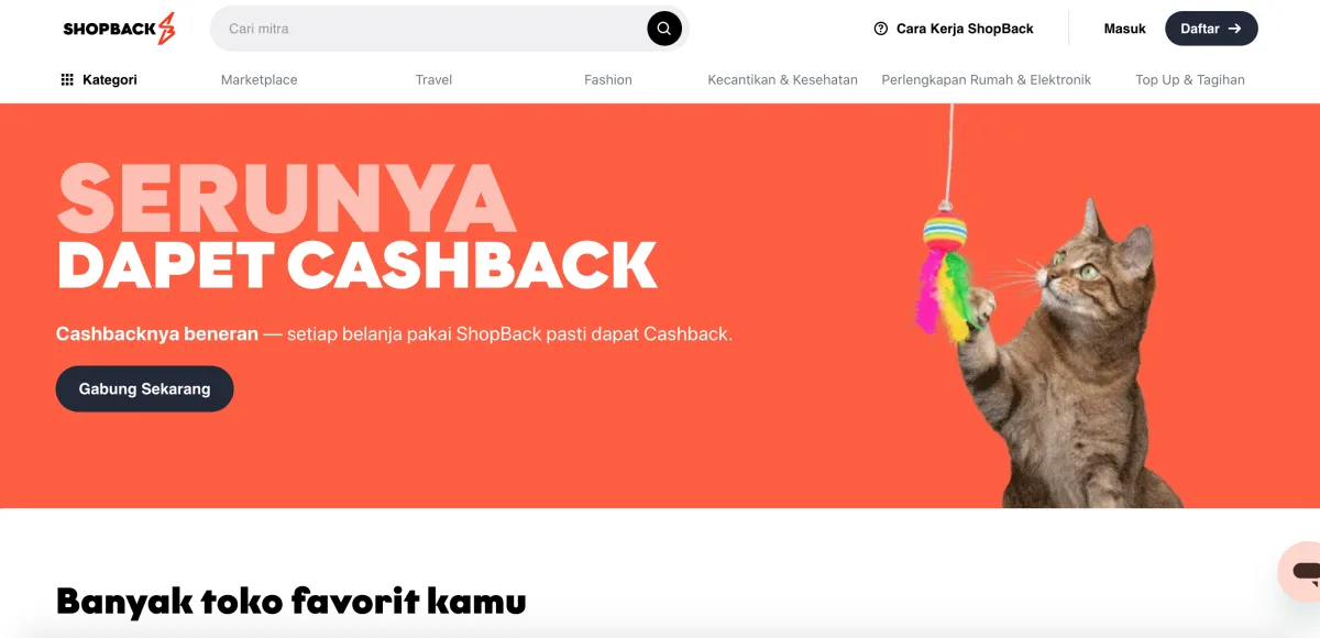 Shopback - layanan cashback