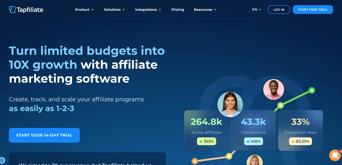 Tapfiliate - affiliate marketing software