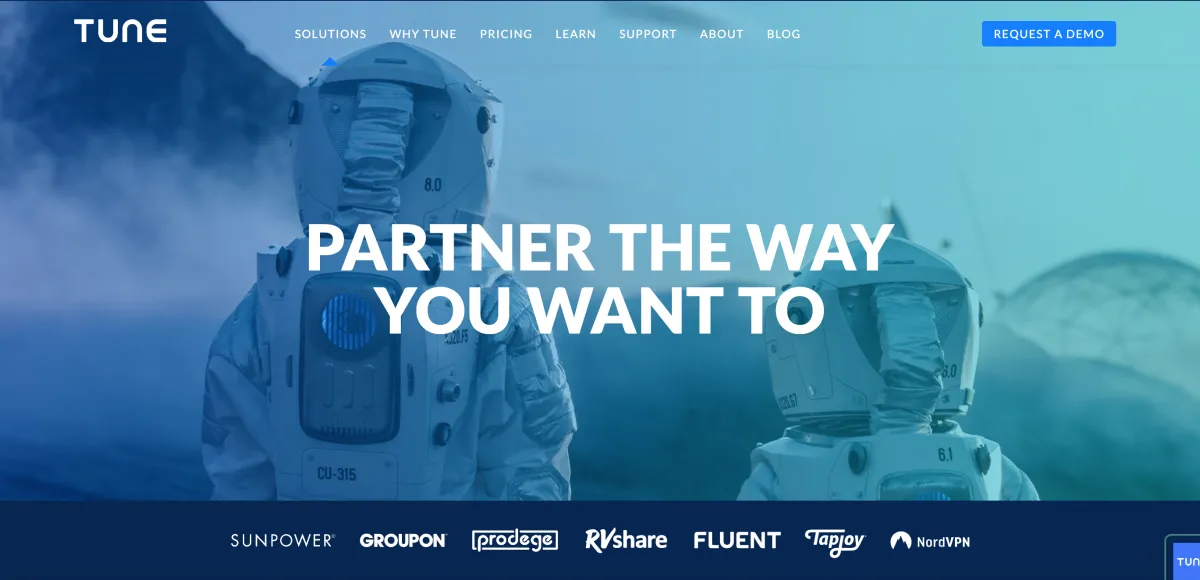 Tune - partner marketing software