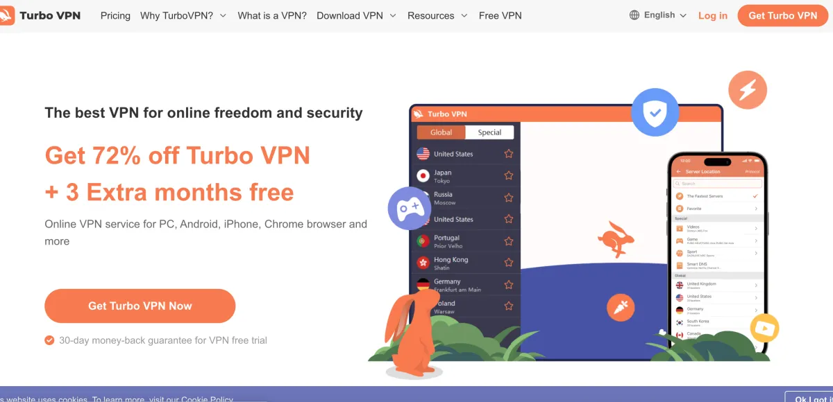 TurboVPN – super fast VPN-service