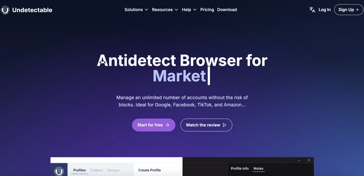 Undetectable - anti-detect browser