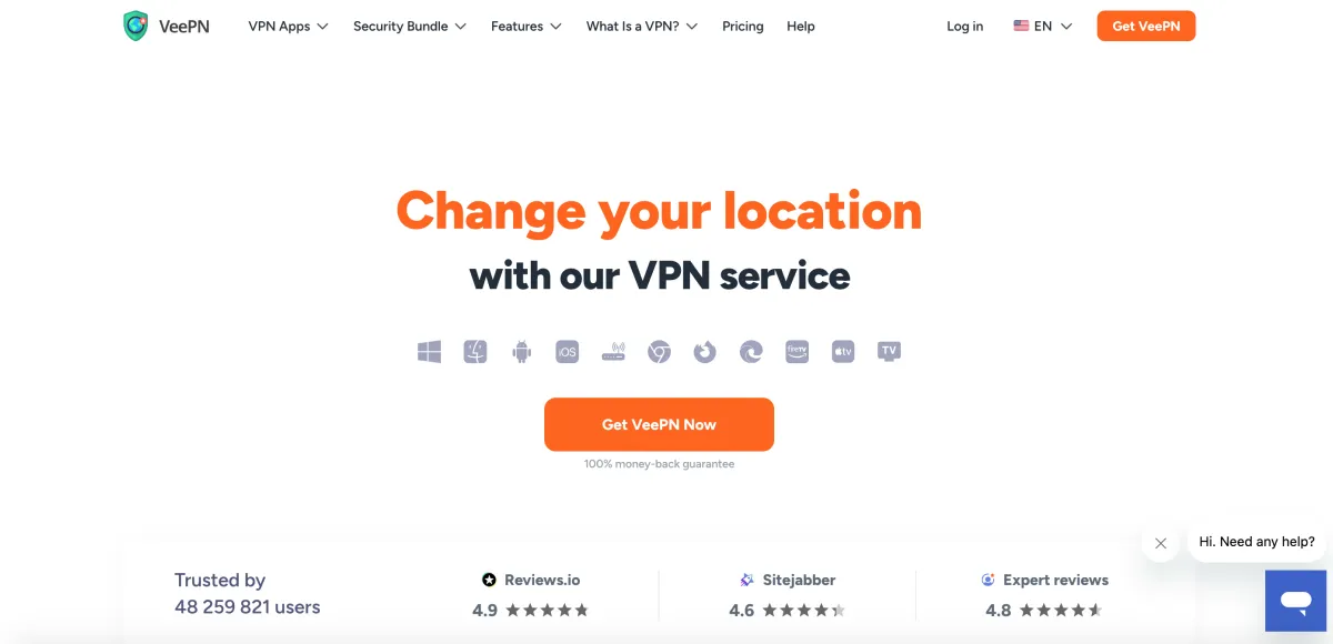 VeePN is a very popular VPN service