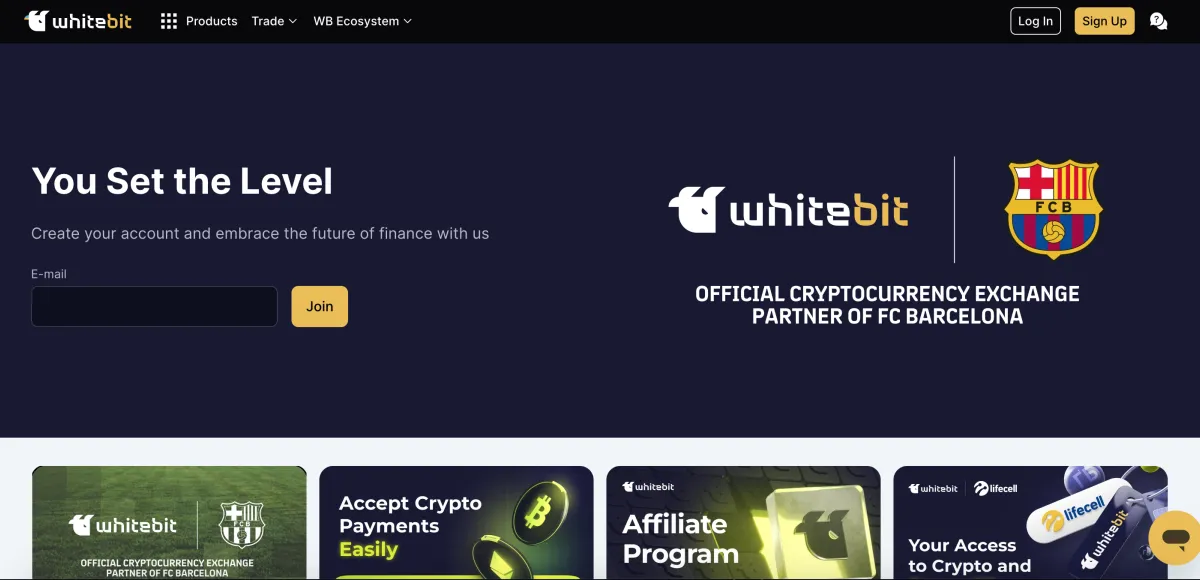 WhiteBIT - Krypto-Börse